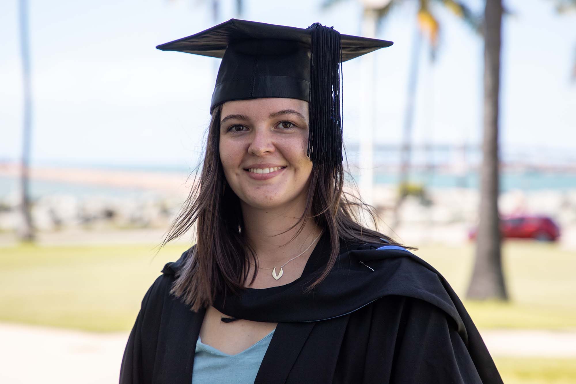 Caitlin Kelly at her James Cook University graduation in March.