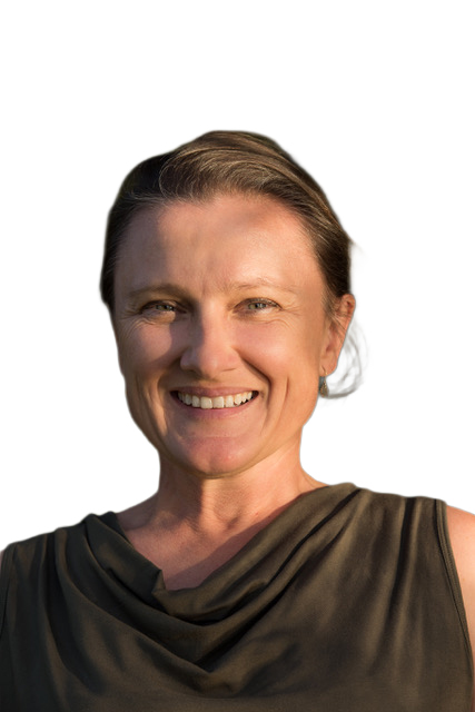 Corporate photo of a woman wearing green